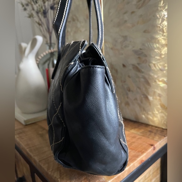 CHANEL Wild Stitch Calfskin Leather Tote Bag Handbag - Picture 4 of 12